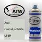 Preview: Audi, Cumulus White, L680: 400ml Sprühdose, von ATW Autoteile West.